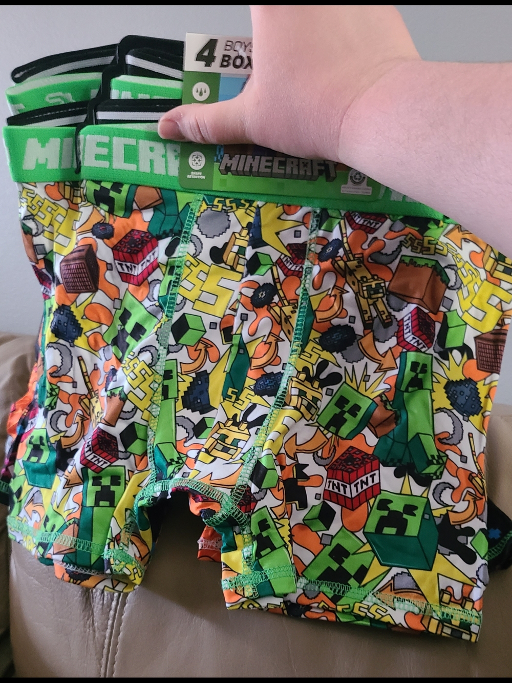 Brand New Minecraft Boys Boxers